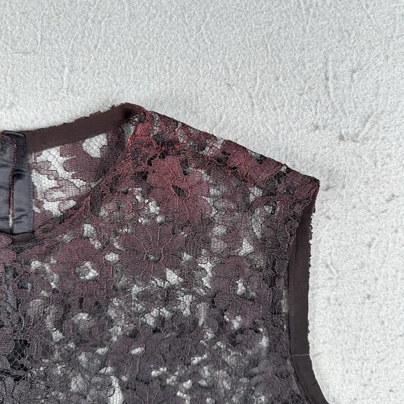 50s Frederick’s of Hollywood Black Sheer Cotton Lace Tank Top Small‎ Burlesque - Picture 5 of 16